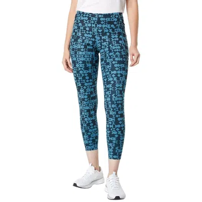 Mountain Hardwear Women's  Mountain Stretch Tight Blue Geometric Skinny Leg Jzz92