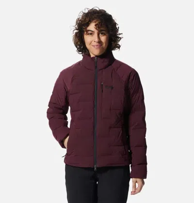 Mountain Hardwear Women's  Stretchdown Puffer Jacket Purple Full Zip Erk1660 In Yellow