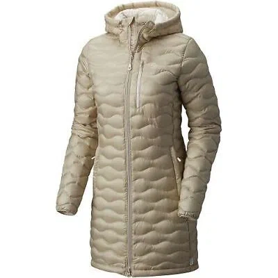 Pre-owned Mountain Hardwear Women's Nitrous Hooded Down Parka Sz S, M Sandblast 1734561217