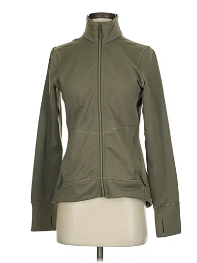 Pre-owned Mountain Hardwear Zip Up Hoodie In Green