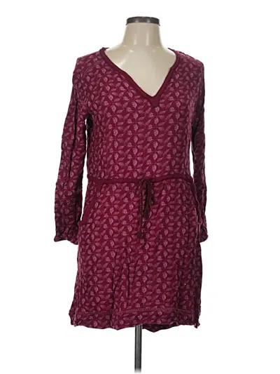 Pre-owned Mountain Khakis Casual Dress In Burgundy