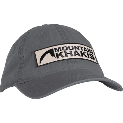 Mountain Khakis Extended Logo Hat In Gray