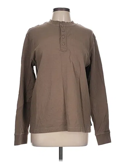 Pre-owned Mountain Khakis Long Sleeve Henley Shirt In Brown