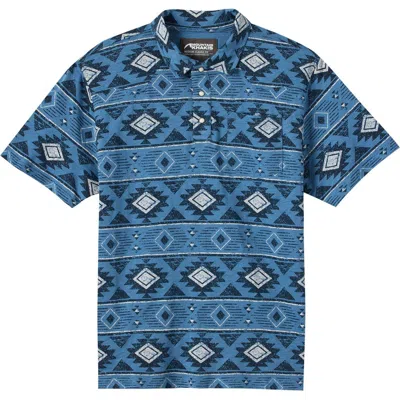 Mountain Khakis Ranger Printed Polo In Blue Ridge