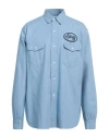 Mountain Research Man Shirt Light Blue Size Xl Cotton In Blue