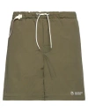 Mountain Research Man Shorts & Bermuda Shorts Military Green Size L Nylon, Cotton