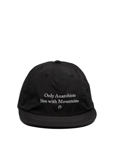 Mountain Research "only Anarchist Live With Mountains" Hat In Black