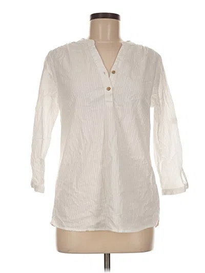 Pre-owned Mountain Warehouse 3/4 Sleeve Blouse In Ivory