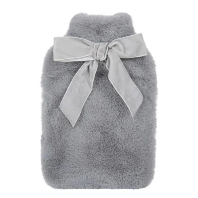 Mountain Warehouse 50floz Faux Fur Hot Water Bottle In Gray
