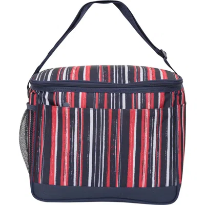 Mountain Warehouse 6.6gal Striped Cooler Bag In Black