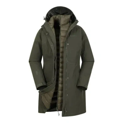 Mountain Warehouse Alaskan Long Three In 1 Jacket In Green