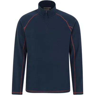 Mountain Warehouse Ashbourne Ii Half Zip Fleece Top In Blue