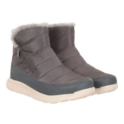Mountain Warehouse Boston Fleece Lined Snow Boots In Gray