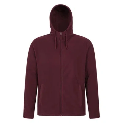 Mountain Warehouse Camber Fleece Full Zip Hoodie In Burgundy