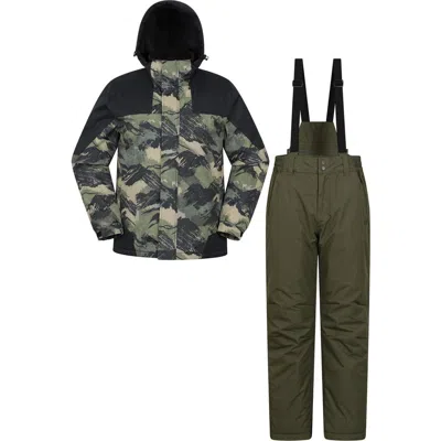 Mountain Warehouse Camo Ski Jacket & Trousers In Green