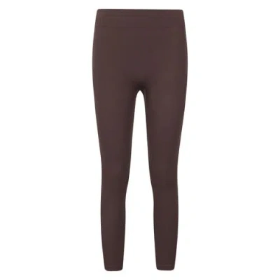 Mountain Warehouse Carmel Ribbed Seamless Thermal Bottoms In Brown