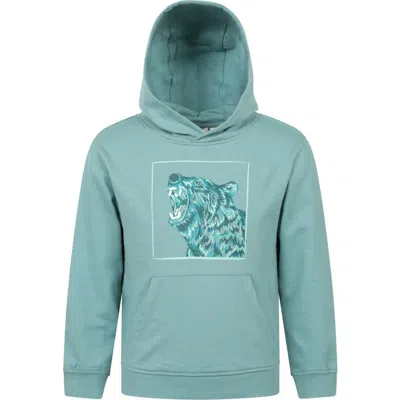 Mountain Warehouse Childrens/kids Bear Glow In The Dark Hoodie In Blue