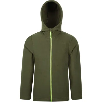 Mountain Warehouse Childrens/kids Camber Full Zip Hoodie In Green