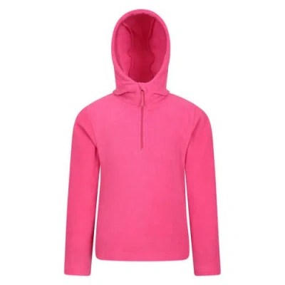 Mountain Warehouse Childrens/kids Camber Ii Fleece Hoodie In Pink