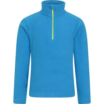 Mountain Warehouse Childrens/kids Camber Ii Half Zip Fleece Jacket In Blue