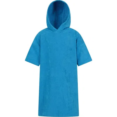 Mountain Warehouse Childrens/kids Driftwood Hooded Towel In Blue