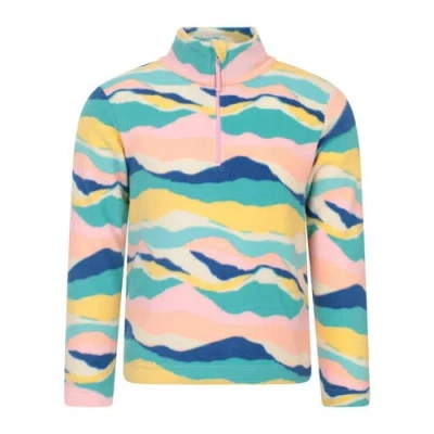 Mountain Warehouse Childrens/kids Endeavour Abstract Half Zip Fleece Top In Multi