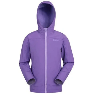 Mountain Warehouse Childrens/kids Exodus Water Resistant Soft Shell Jacket In Purple