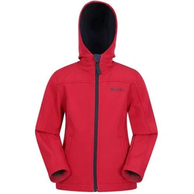 Mountain Warehouse Childrens/kids Exodus Water Resistant Soft Shell Jacket In Red