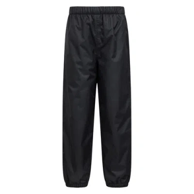 Mountain Warehouse Childrens/kids Fleece Lined Waterproof Pants In Blue