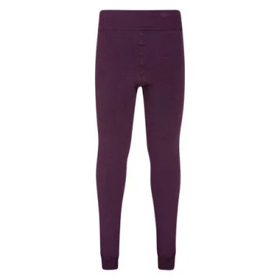 Mountain Warehouse Childrens/kids Fluffy Fleece Lined Leggings In Burgundy
