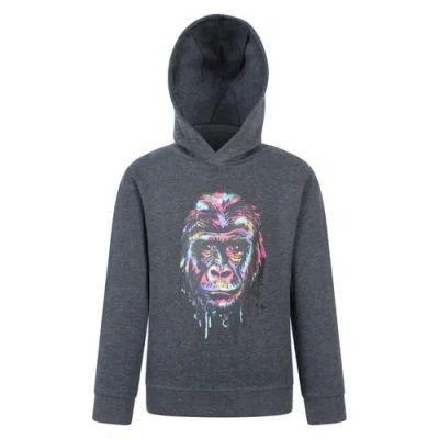 Mountain Warehouse Childrens/kids Graffiti Gorilla Hoodie In Gray
