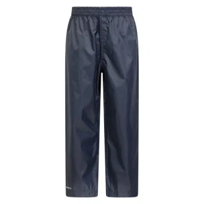Mountain Warehouse Childrens/kids Pakka Ii Waterproof Over Trousers In Blue