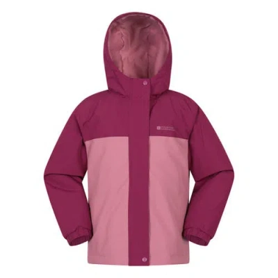 Mountain Warehouse Childrens/kids Polar Zone Printed Jacket & Salopettes Set In Red