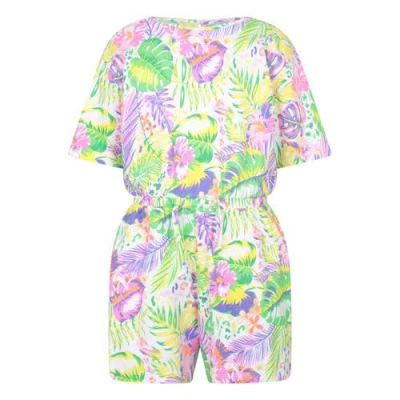 Mountain Warehouse Childrens/kids Poppy Leaf Print Playsuit In Multi