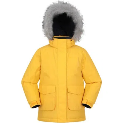 Mountain Warehouse Childrens/kids Ranger Logo Water Resistant Jacket In Yellow