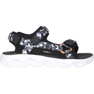 Mountain Warehouse Childrens/kids Ripple Camo Lightweight Adjustable Outdoor Sandals In Black