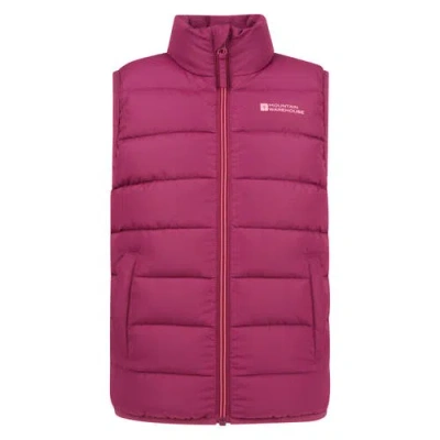 Mountain Warehouse Childrens/kids Rocko Plain Padded Vest In Purple
