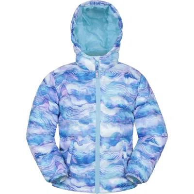 Mountain Warehouse Childrens/kids Seasons Watercolour Padded Jacket In Blue