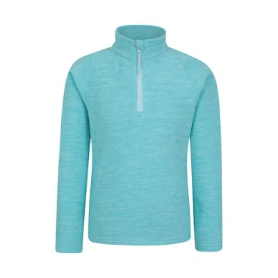 Mountain Warehouse Childrens/kids Snowdonia Half Zip Fleece Top In Blue
