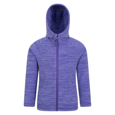 Mountain Warehouse Childrens/kids Snowdonia Ii Full Zip Hoodie In Purple