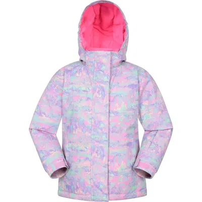 Mountain Warehouse Childrens/kids Snowdrop Watercolour Ski Jacket In Animal Print