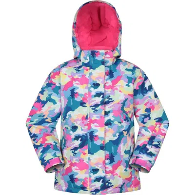 Mountain Warehouse Childrens/kids Snowdrop Watercolour Ski Jacket In Multi