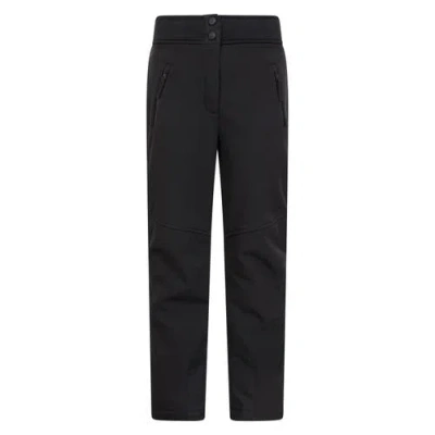 Mountain Warehouse Childrens/kids Swiss Softshell Ski Trousers In Black