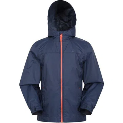 Mountain Warehouse Childrens/kids Torrent Taped Seam Waterproof Jacket In Blue