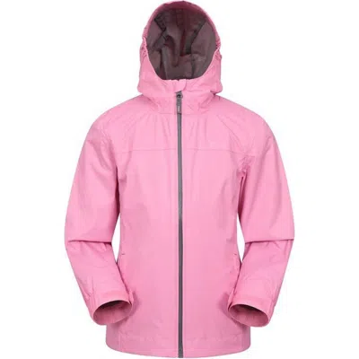 Mountain Warehouse Childrens/kids Torrent Taped Seam Waterproof Jacket In Pink