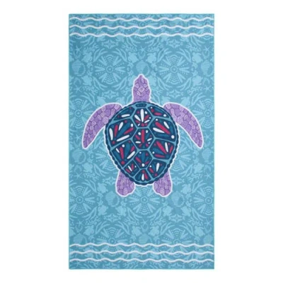 Mountain Warehouse Childrens/kids Turtle Microfiber Towel In Blue