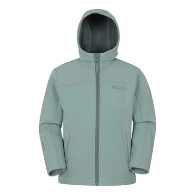 Mountain Warehouse Childrens/kids Water Resistant Soft Shell Jacket In Green