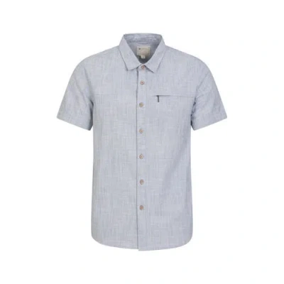Mountain Warehouse Coconut Slub Short-sleeved Shirt In Blue