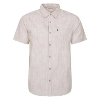 Mountain Warehouse Coconut Slub Short-sleeved Shirt In Neutral