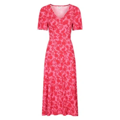 Mountain Warehouse Como Flowers Midi Dress In Pink